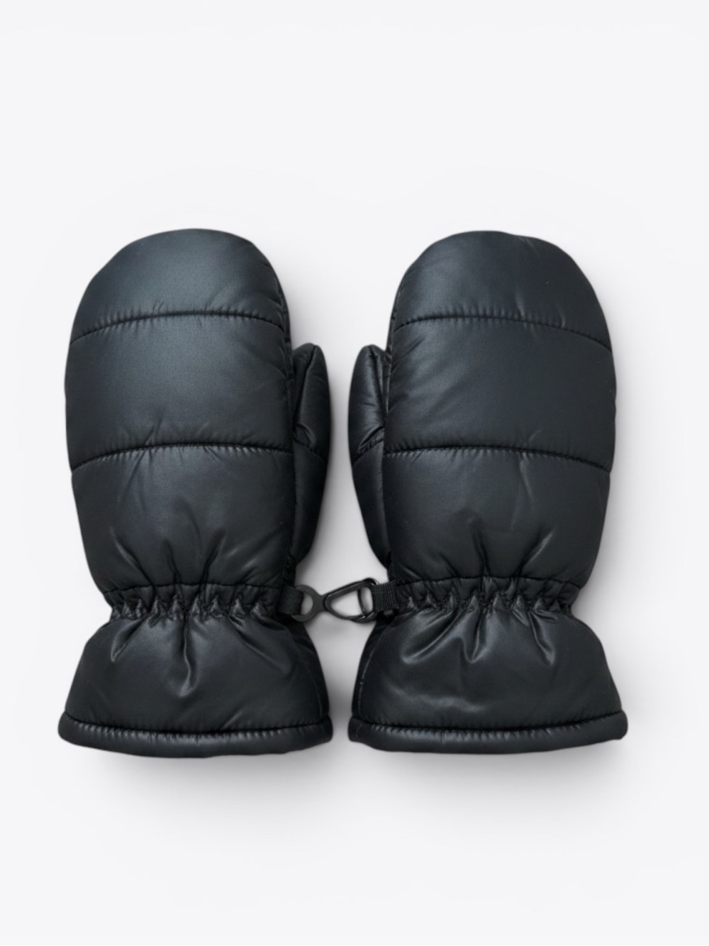 Baby Gap Black Puffer Mittens Size M/L (4–5 Years) Winter Snow New